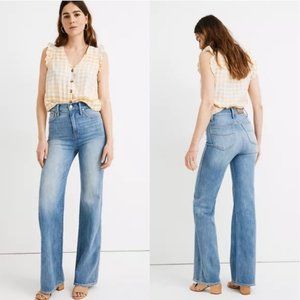 Madewell 11" High-Rise Flare Jeans Arbordale Wash